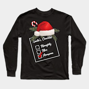 Santa's Checklist Long Sleeve T-Shirt